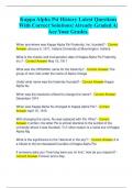 Kappa Alpha Psi History Latest Questions  With Correct Solutions&vert; Already Graded A&vert;  Ace Your Grades&period;