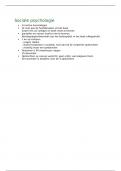Samenvatting sociale psychologie