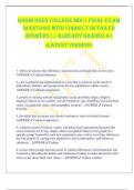 Rasmussen College MDC1 FINAL EXAM  QUESTIONS WITH CORRECT DETAILED  ANSWERS &vert;&vert; ALREADY GRADED A&plus;  <LATEST VERSION>   