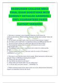 RASMUSSEN COLLEGE MDC3  FINAL EXAM QUESTIONS WITH  CORRECT DETAILED ANSWERS &vert;&vert;  100&percnt; GUARANTEED PASS&excl;&excl;  <LATEST VERSION> 