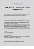 NUR 206 Exam 3 Questions And Answers &lpar;Guaranteed A&plus;&rpar;