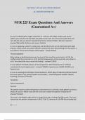 NUR 225 Exam Questions And Answers &lpar;Guaranteed A&plus;&rpar;