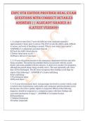 ENPC 6th Edition Provider Real Exam  Questions with Correct Detailed  Answers &vert;&vert; Already Graded A&plus;  <Latest Version> ENPC 6th Edition Provider Real Exam  Questions with Correct Detailed  Answers &vert;&vert; Already Graded A&plus;  <Latest Version> 