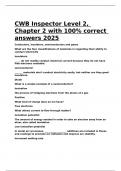 CWB Inspector Level 2&comma; Chapter 2 with 100- correct answers 2025&period;