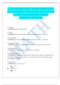 ILTS 305 Math REAL EXAM QUESTIONS  WITH CORRECT DETAILED SOLUTIONS  &vert;&vert; 100&percnt; GUARANTEED PASS&excl;&excl;  <RECENT UPDATE>   