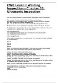 CWB Level II Welding Inspection - Chapter 11 Ultrasonic Inspection