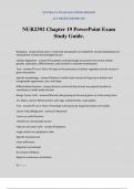 NUR2392 Chapter 19 PowerPoint Exam Study Guide&period;