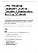 CWB Welding Inspector Level II - Chapter 8 Mechanical Testing Of Welds&period;