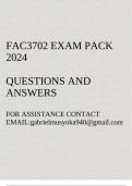 FAC3702 Exam pack 2024&lpar;Distinctive Financial Reporting&rpar;