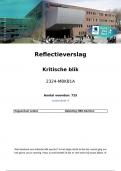 Reflectieverslag - kritische blik 1a en afgerond met een voldoende&excl;