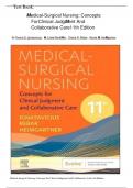Test Bank For Medical-Surgical Nursing Concepts for Inter professional Collaborative Care 10th Edition by Donna Ignatavicius&comma; &vert;&vert;Chapter 1-69 Answers A&plus;