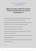 HESI Case Study&colon; Peptid Ulcer Disease &lpar;PUD&rpar; Exam Questions And Answers &lpar;Guaranteed A&plus;&rpar;