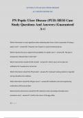 PN Peptic Ulcer Disease &lpar;PUD&rpar; HESI Case Study Questions And Answers &lpar;Guaranteed A&plus;&rpar;