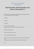 Final Exam Rite Aid PTU Questions And Answers &lpar;Guaranteed A&plus;&rpar;