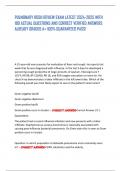 PULMONARY ROSH REVIEW EXAM LATEST 2024-2025 WITH 189 ACTUAL QUESTIONS AND CORRECT VERIFIED ANSWERS ALREADY GRADED A&plus; 100&percnt; GUARANTEED PASS&excl;      