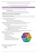 Samenvatting 'Differenti&euml;le psychologie' 
