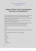 Semper Fit Basic Course Exam Questions And Answers &lpar;Guaranteed A&plus;&rpar;