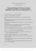 Advanced Semper Fit Course&period; Exam Questions And Answers &lpar;Guaranteed A&plus;&rpar;