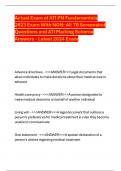 Actual Exam of ATI PN Fundamentals  2023 Exam With NGN&colon; All 70 Screenshot  Questions and ATI Marking Scheme  Answers - Latest 2024 Exam