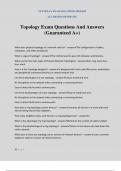 Topology Exam Questions And Answers &lpar;Guaranteed A&plus;&rpar;