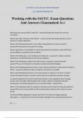 Working with the IACUC&period; Exam Questions And Answers &lpar;Guaranteed A&plus;&rpar;