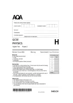 gcse aqa 2026 higher tier physics paper 2  qp