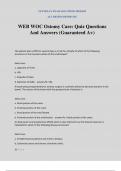WEB WOC Ostomy Care&colon; Quiz Questions And Answers &lpar;Guaranteed A&plus;&rpar;