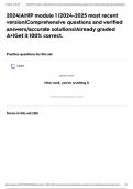 2024&vert;AHIP module 1 &vert;2024-2025 most recent version&vert;Comprehensive questions and verified answers&sol;accurate solutions&vert;Already graded A&plus;&vert;Get it 100&percnt; correct&period;