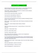 ACTIVITY DIRECTOR  EXAM QUESTIONS AND ANSWERS