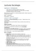 Inleiding Sociologie aantekeningen &sol; samenvatting