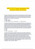  AAPC CPC Practice Questions And Answers Latest Top Score&period;