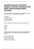 CompTIA Security&plus; SY0-501 Chapter 12 Review Questions with 100- correct answers