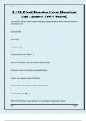LATG Final Practice Exam Questions And Answers 100&percnt; Solved&comma;