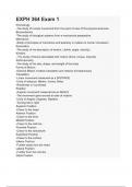EXPH 364 Exam 1 questions and answers