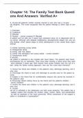 Chapter 14&colon; The Family Test Bank Questions