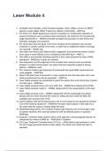 Laser Module 4 QUESTIONS AND CORRECT DETAILED ANSWERS WITH RATIONALES 2025&sol;2026 &lpar;VERIFIED ANSWERS&rpar; &vert;ALREADY GRADED A&plus;