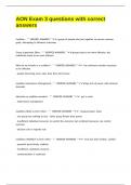 AON Exam 3 questions with correct answers