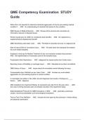 QME Competency Examination  STUDY Guide