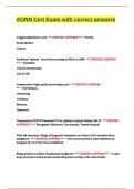AONN Cert Exam with correct answers