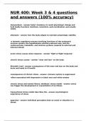 NUR 400 Week 3 & 4 questions and answers &lpar;100- accuracy&rpar;&period;