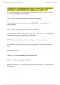 CALIFORNIA COMMERCIAL INSURANCE EXAM WITH COMPLETE QUESTIONS AND ANSWERS 2024-2025&vert; GUARANTEED PASS&excl;&excl;