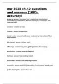 nur 3028 ch&period;40 questions and answers &lpar;100- accuracy&rpar;&period;