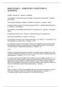 BANA EXAM 2 &ndash; WINKOFSKY QUESTIONS & ANSWERS