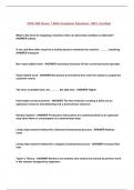 OTM 300 Exam 1 With Complete Solutions 100&percnt; Verified