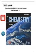 Test Bank For Chemistry 6th Edition By Julia Burdge&comma; All Chapters 1 to 25 Covered&comma; Verified Latest Edition