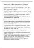 SUBSTITUTE EXAM QUESTIONS AND ANSWERS