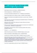 MED 118 EXAM QUESTIONS AND ANSWERS 100&percnt; VERIFIED