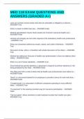 MED 118 EXAM QUESTIONS AND ANSWERS &lpar;GRADED A&plus;&rpar;