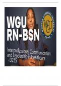 Levitt School of Health&comma; Western Governors University&comma; Interprofessional Communication and Leadership in Healthcare &lpar;WGUD235&rpar;&period;