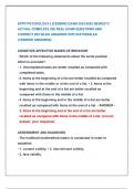 EPPP PSYCHOLOGY LICENSING EXAM 2024&sol;2025 NEWEST&excl;&excl;  ACTUAL COMPLETE 200 REAL EXAM QUESTIONS AND  CORRECT DETAILED ANSWERS WITH RATIONALES  &lpar;VERIFIED ANSWERS&rpar;